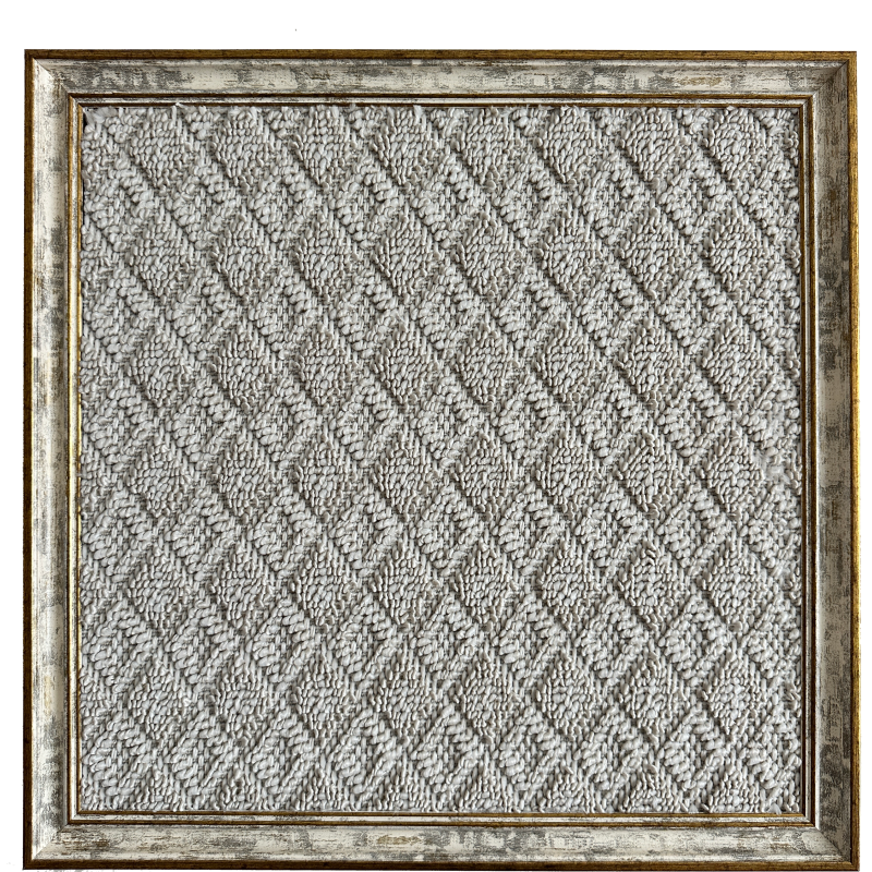 Baklava Desen Halı Çerçeve – 38x38 cm
