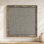Synthesis Pattern Framed Rug – 38x38 cm