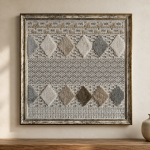 FrameHalı Kilim Desen Halı Çerçeve – 48x48 cm