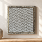 FrameHalı Poyraz Desen Halı Çerçeve – 38x38 cm