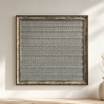 FrameHalı Medcezir Desen Halı Çerçeve – 38x38 cm