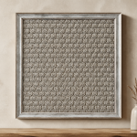 FrameHalı Yaşam Desen Halı Çerçeve – 38x38 cm