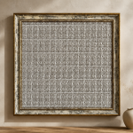 FrameHalı Yüksel Desen Halı Çerçeve – 38x38 cm