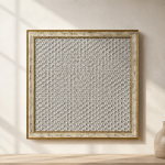 FrameHalı Pirinç Desen Halı Çerçeve – 38x38 cm