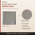 FrameHalı Derin Desen Halı Çerçeve – 38x38 cm