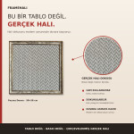 FrameHalı Poyraz Desen Halı Çerçeve – 38x38 cm