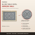 FrameHalı Motif Desen Halı Çerçeve – 61x44 cm