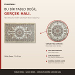 FrameHalı Mühür Desen Halı Çerçeve – 73x53 cm