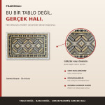FrameHalı Simetri Desen Halı Çerçeve – 73x53 cm