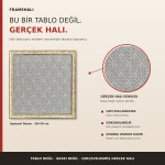 FrameHalı İspanyol Desen Halı Çerçeve – 38x38 cm