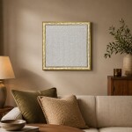 FrameHalı Örgü Desen Halı Çerçeve – 38x38 cm