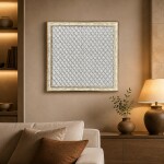 FrameHalı Petek Desen Halı Çerçeve – 38x38 cm