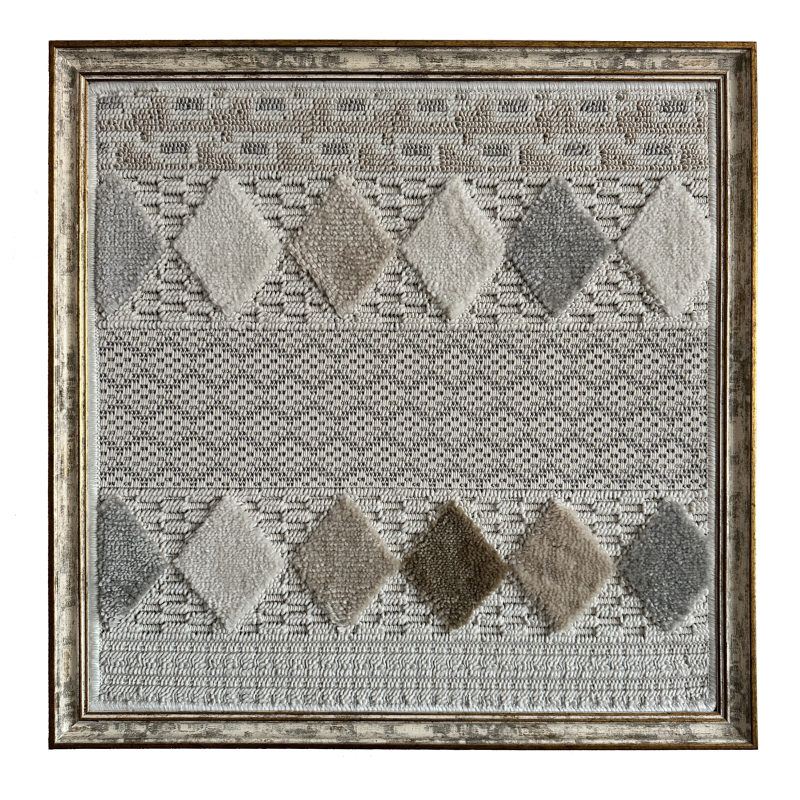 Kilim Desen Halı Çerçeve – 48x48 cm