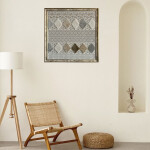 Kilim Desen Halı Çerçeve – 48x48 cm