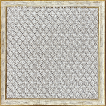 Petek Desen Halı Çerçeve – 38x38 cm