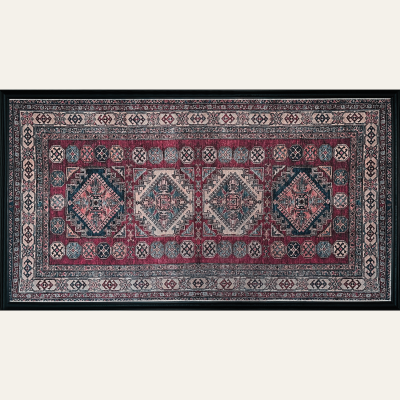 Hane Desen Halı Çerçeve – 84x153 cm