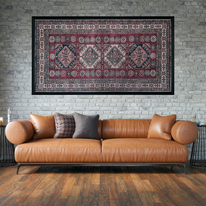 Hane Desen Halı Çerçeve – 84x153 cm