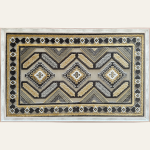 Simetri Desen Halı Çerçeve – 48x48 cm